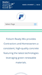 Mobile Screenshot of folsomreadymix.com